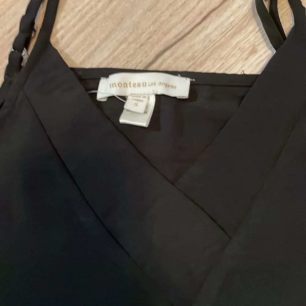 Monteau Los Angeles, women’s black camisole. Size S. NWT - Picture 2 of 5